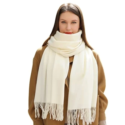 Abbildung von MASADA Damen Winterschal warmer und weicher Schal Creme