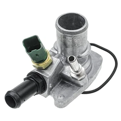Abbildung von Frankberg Kühlmittel Thermostat mit Gehäuse Dichtung Kompatibel Mito 2008 2018 500 312 2007 Heute Punto 2012 Panda 2009 Replace# 55202176