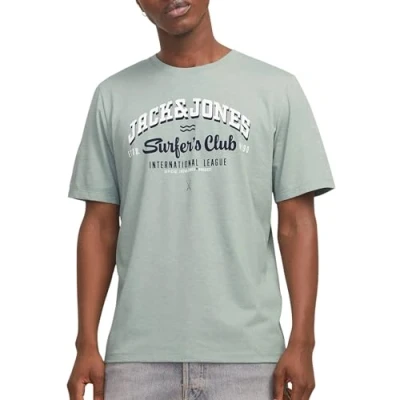 Abbildung von Jack &amp; Jones Rundhalsshirt »JJELOGO TEE SS O NECK 2 COL SS25 SN«, mit Logo Print