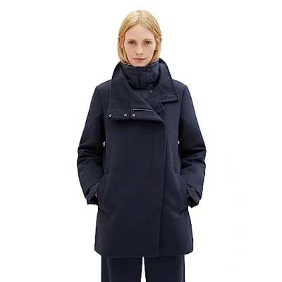 Abbildung von TOM Tailor MIT Stehkragen Wintermantel, Damen, Größe: Small, Sky captain blue