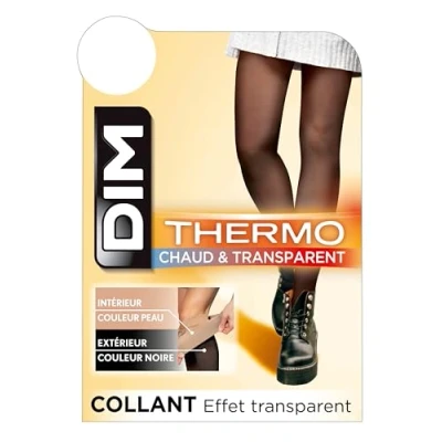 Abbildung von DIM WARM Sheer Thermo Strumpfhose, Damen, Größe: 34 40, Black