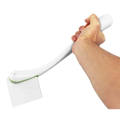 Abbildung von KMINA Toilettenhilfe Abwischhilfe, Abwischhilfe für Po, Toilettenpapierhilfen Lang, zum Abwischen des Gesäßes, Wischhilfe Senioren, Hilfsmittel Senioren WC