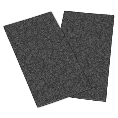 Abbildung von haggiy 2X Filzzuschnitt Bastelfilz ohne Kleber 5,0 mm stark, grau, DIN A4 (210 x 297 mm)