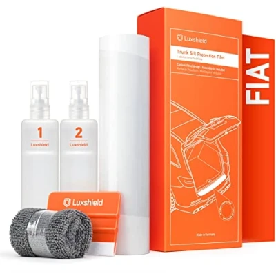 Abbildung von Luxshield Ladekantenschutz Folie für FIAT 600 364/365 I 2023 2024 Stoßstangenschutz, Kratzschutz, Lackschutzfolie Transparent