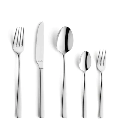 Abbildung von Amefa 1316 Fresh Besteckset für 6 Personen, 30 teiliges Besteck Set, Edelstahl Rostfrei, Spülmaschinenfest, Essbesteck, Tafelbesteck