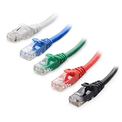 Abbildung von Cable Matters 5 STK. 10 Gigabit Cat 6 Lan Kabel 4,2m (Cat Ethernet Kabel, Wlan Lankabel Cat6) in Farben Netzwerkkabel 4,5 Meter