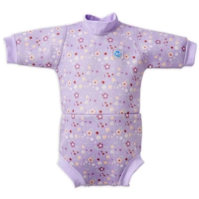 Abbildung von Splash About Unisex Baby Happy Wetsuit and Toddler Swim Nappy, Lilac Spring, 12 24 Monate