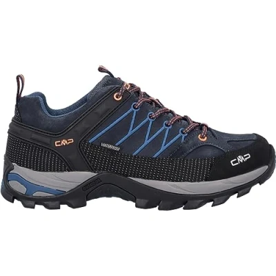 Abbildung von CMP Rigel LOW Trekking Shoes WP Hikingschuh, Herren, Größe: 45, Blue/orange Schuhe