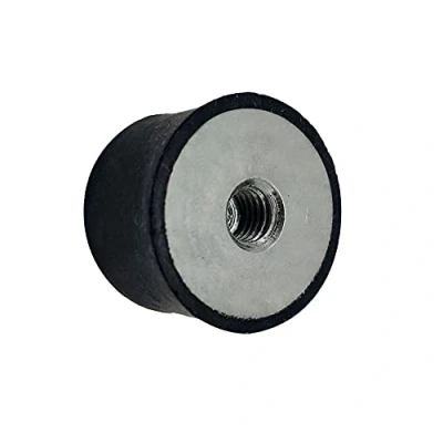 Abbildung von DOJA INDUSTRIAL Klimaanlage Gummipuffer M6 Innengewinde 20x20 PACK 4 Klima Silentblock Klimageraet Anti Vibration Gummilager Wandhalterung Gummi Antivibrationsfuesse