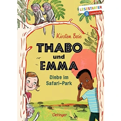 Abbildung von Thabo und Emma. Diebe im Safari Park: Lesestarter. 3. Lesestufe. Spannendes Detektiv Abenteuer für Erstleser, Kinderbuch ab 8 Jahren