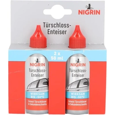 Abbildung von Nigrin 74047 Türschloss Enteiser Auto KFZ Set mit 2x50ml