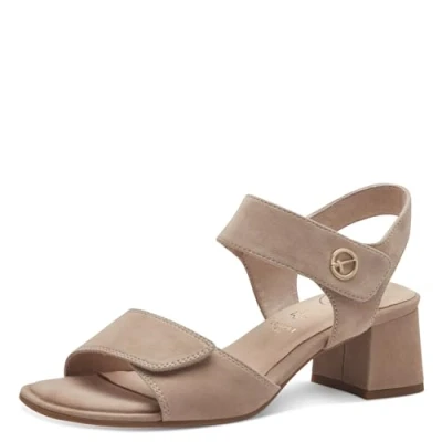 Abbildung von Tamaris Comfort Riemensandalette, Damen, Größe: 38, Beige suede Schuhe