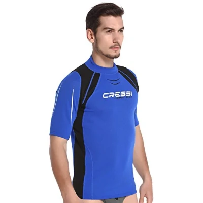 Abbildung von Cressi Thermo Vest Short Sleeve Man Schutzhemd mit Curze Ärmeln für Herren, UV Schutz (UPF 50+)