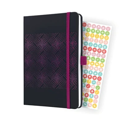 Abbildung von SIGEL J4213 Wochenkalender Jolie 2024, ca. A5, schwarz, pink, Hardcover, Gummiband, Stiftschlaufe, Einstecktasche, 174 S., aus nachhaltigem Papier, Terminplaner