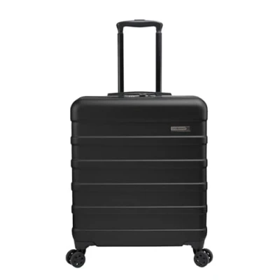 Abbildung von Cabin Max Anode 56x45x25cm Handgepäck Koffer Leicht, Hartschale, 4 Rollen, Zahlenschloss geeignet für Jet 2, BA, Easyjet (56L Schwarz),