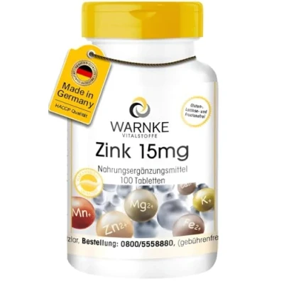 Abbildung von Zink 15 mg Tabletten