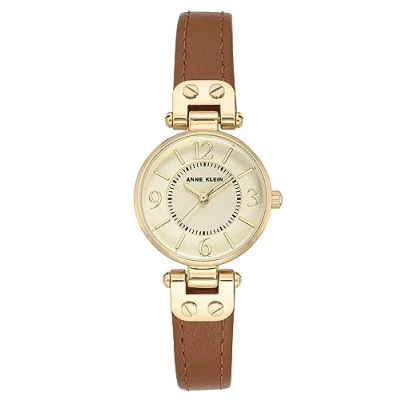 Abbildung von Anne Klein Damenuhr mit Lederarmband, 10/9442CHHY