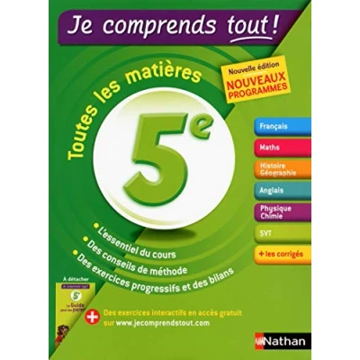 Abbildung von Je comprends tout 5eme Réviser toutes les matières pour réussir son année de 5e