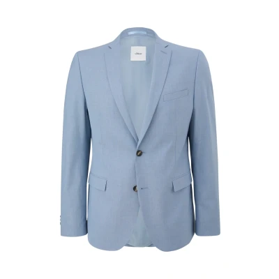 Abbildung von s.Oliver Black Label Sakko, Herren, Größe: 90, Blassblau