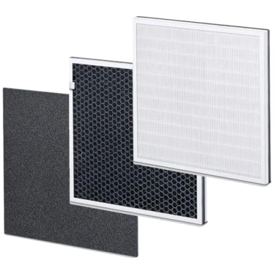 Abbildung von Beurer LR 310/LR 300 Filter Nachkaufset, dreischichtiges Filtersystem, HEPA H13, Aktivkohlefilter, Vorfilter, für die Luftreiniger 310 und