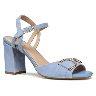 Abbildung von Geox D NEW Eraklia Riemensandalette, Damen, Größe: 38, Light blue Schuhe