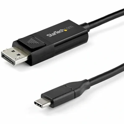 Abbildung von StarTech.com USB C auf DisplayPort Kabel (8K 30 Hz, 1m, HBR3, Adapter, Thunderbolt 3 kompatibel)