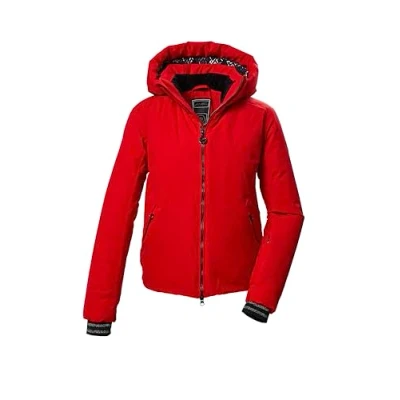 Abbildung von killtec Damen Skijacke/Funktionsjacke mit abzippbarer Kapuze und abzippbarem Schneefang KSW 103 WMN SKI JCKT, rot, 40, 42040 000