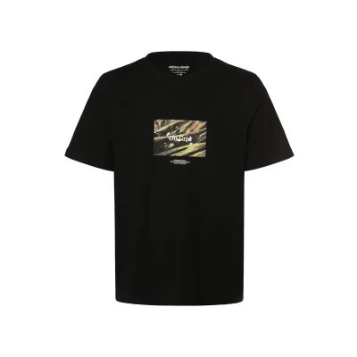 Abbildung von JACK&amp;JONES Herren JORLAFAYETTE Photo Tee SS Crew Neck T Shirt, Black, S