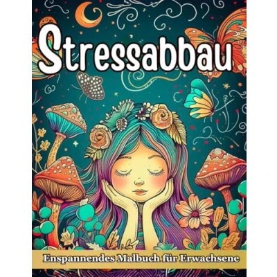 Abbildung von Stressabbau Malbuch für Erwachsene: Entspannung mit Tieren, Landschaften, Blumen, Mandala &amp; Meditativen Mustern