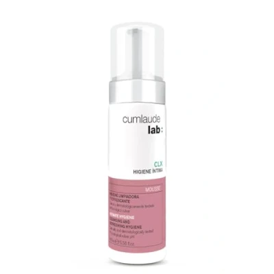 Abbildung von Cumlaude Lab Intimhygiene Präbiotisches Mousse, Seifenfreier Reinigungsschaum, Tägliche Intimhygiene, Chlorhexidin, Milchsäure, Hypoallergen, Farb und Parabenfrei, Gynäkologisch getestet 165 ml
