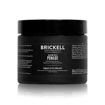 Abbildung von Brickell Herren Shaping Paste Pomade für Männer, ganz natürlich, Texturierende Wachs Pomade, 59 mL, Scented