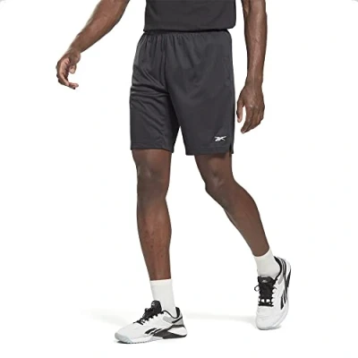 Abbildung von Reebok Herren Trainingsstrick Kurze Hose, Night Black, M EU