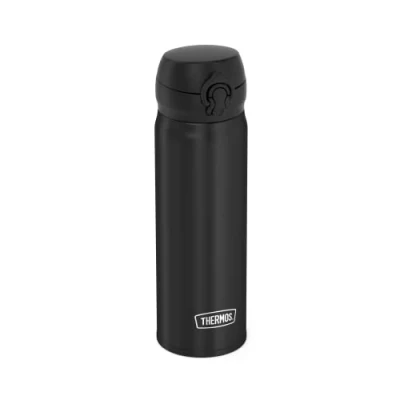 Abbildung von THERMOS ULTRALIGHT BOTTLE 0,75l, charcoal black, Thermosflasche blau 500ml, Isolierflasche Edelstahl mit Safe Flow Lid, 10 h heiss / 20 kalt, spülmaschinenfest, BPA frei
