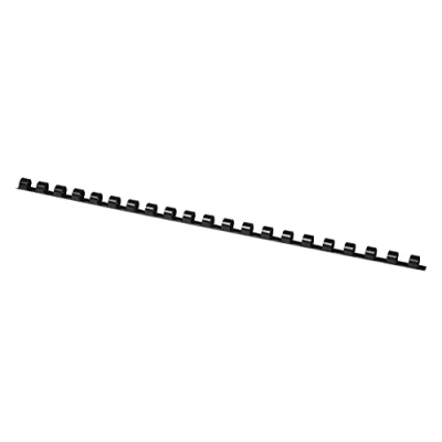 Abbildung von OFFICE PRODUCTS 20240815 05 Plastikbinderücken 100 Stück DIN A4 8mm (45 Seiten) Binderücken Bindungskämme Plastikbindung Kunststoff Farbe: Schwarz