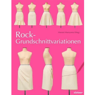Abbildung von Rock Grundschnittvariationen. Schnittmuster erstellen und Röcke selber nähen. Mit Mehrgrößen Grundschnitt auf beiliegendem Schnittmusterbogen: Schnittmusterbogen