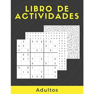 Abbildung von Libro De Actividades Adultos: Rompecabezas para Adultos Letra Grande Con Soluciones…Sudoku, laberintos, Sopa Letras, decodifica las palabras y imágenes colorear