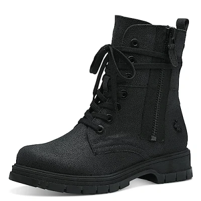 Abbildung von MARCO TOZZI by Guido Maria Kretschmer Damen Stiefeletten zum Schnüren Winter, Schwarz (BGlitter), 37