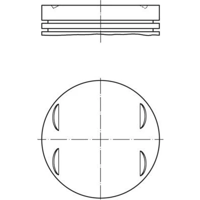 Abbildung von MAHLE ORIGINAL 083 13 00 Kolben 84,0