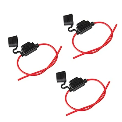 Abbildung von ECENCE 3x Sicherungshalter KFZ LKW Motorrad Boot Sicherungs Halter PKW 14AWG max.30A Flachsicherung für Auto Wohnmobil Camper