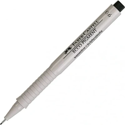 Abbildung von Faber Castell 166699 Tintenschreiber Ecco Pigment 0,6 mm, schwarz