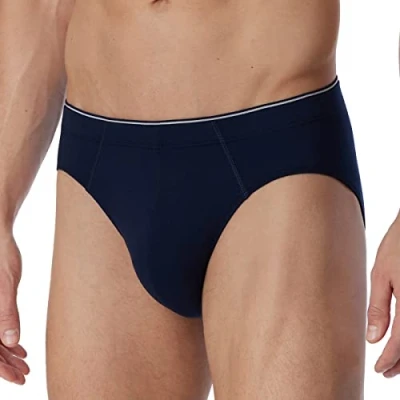 Abbildung von Schiesser Slip, Herren, Größe: Medium, Dunkelblau