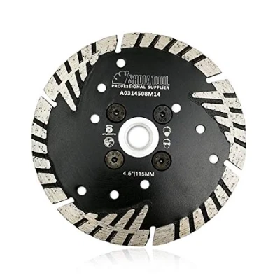 Abbildung von SHDIATOOL Diamant Trennscheibe 115mm mit Turbo schrägen Schutzzähnen für Beton Backstein Fliese Granit Marmor Mauerwerk