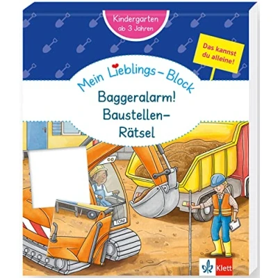 Abbildung von Klett Mein Lieblings Block Baggeralarm! Baustellen Rätsel: Kindergarten, ab 3 Jahren, Das kannst du alleine!