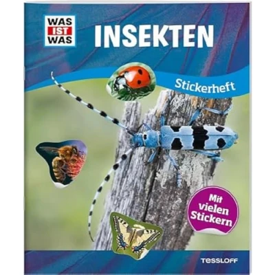 Abbildung von WAS IST Stickerheft Insekten / Schmetterlinge, Bienen, Käfer Kunterbunter Wissensspaß mit über 100 wiederablösbaren Stickern Für Kinder ab 8 Jahren