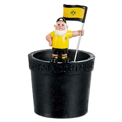 Abbildung von Borussia Dortmund BVB Gartenzwerg Blumentopf one Size