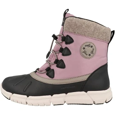 Abbildung von Geox Mädchen J Flexyper Girl B Ab Stiefeletten,Schwarz Dk Pink,32 EU