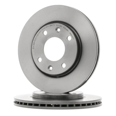 Abbildung von BREMBO 09.9610.11 Bremsscheibe 247 20,4 4 innenbelüftet beschichtet mit Schrauben PEUGEOT: 206+ Hatchback, 206 SW