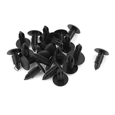 Abbildung von sourcing map Auto Kunststoff Stoßstange Befestigung Motorhaube Clip Niet schwarz 5mm 20 Pcs de