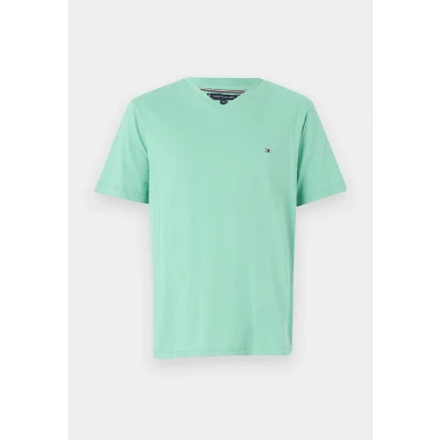 Abbildung von Tommy Hilfiger Essential V NECK TEE Tshirt basic, Herren, Größe: Medium, Fort green