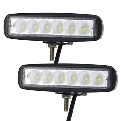 Abbildung von AUXTINGS 2 x LED Arbeitsleuchte, 15,2 cm, 18 W, Nebelscheinwerfer, Flutlicht und Strahler, für Geländewagen, LKW, SUV, Allradantrieb